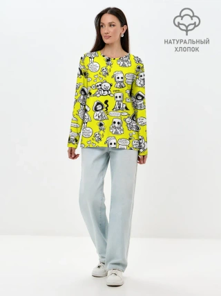 Лонгслив женский. Хлопок / LITTLE NIGHTMARES