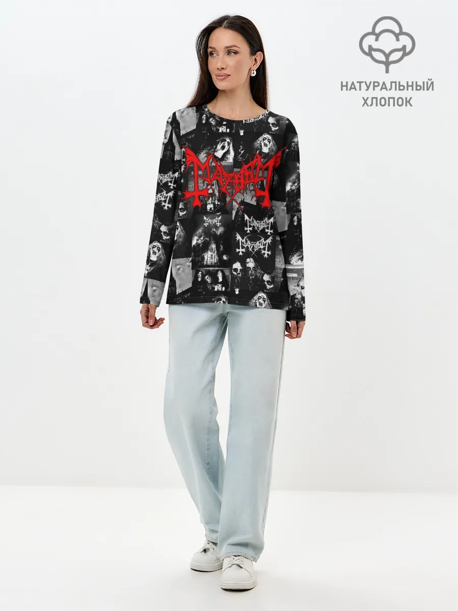 Лонгслив женский. Хлопок / MAYHEM