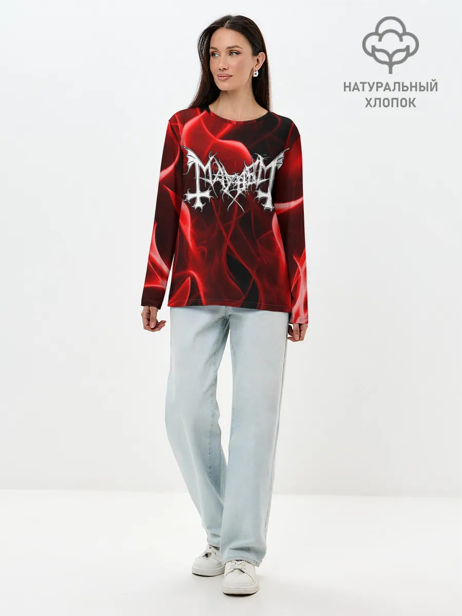 Лонгслив женский. Хлопок / MAYHEM
