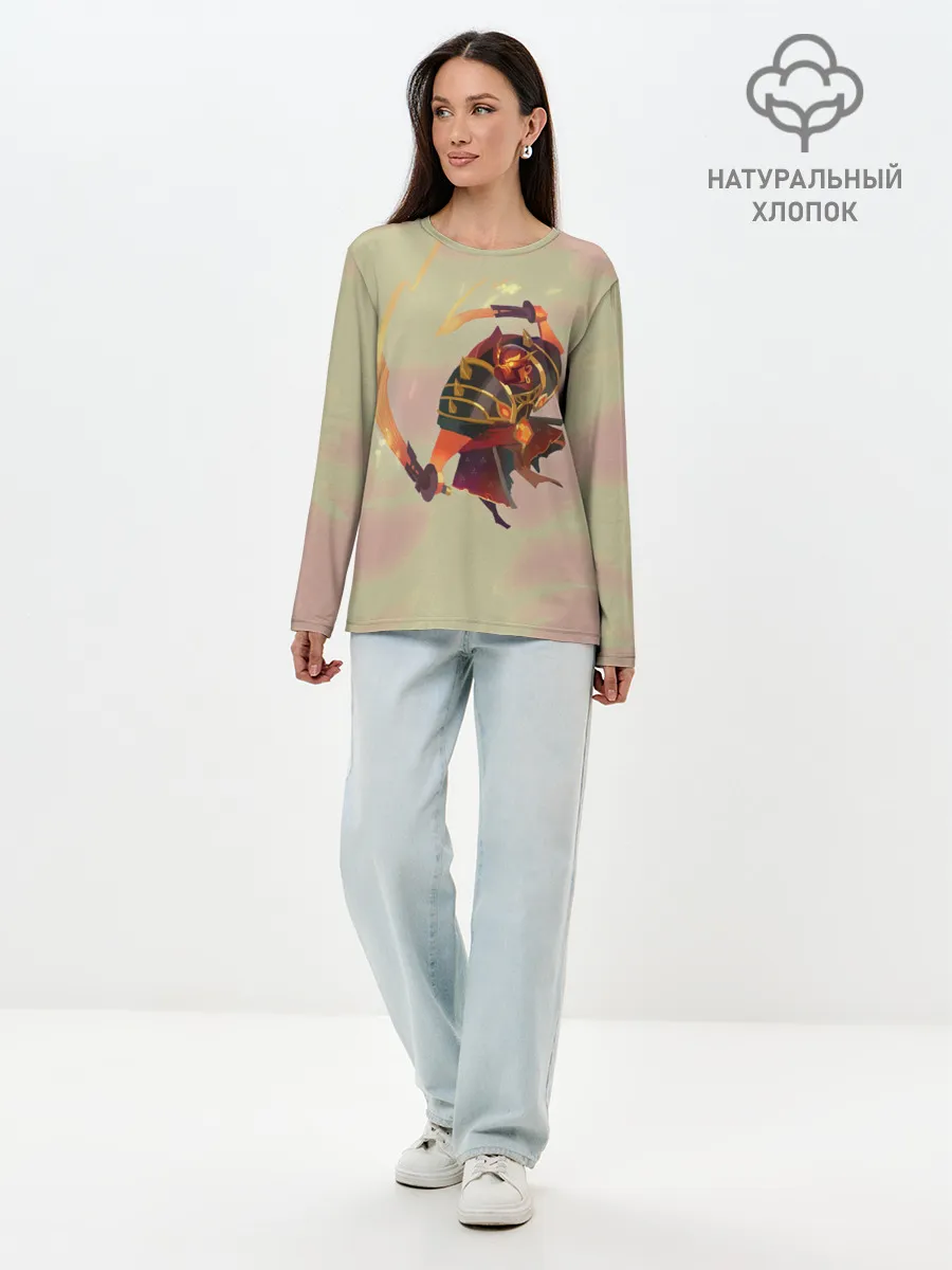 Лонгслив женский. Хлопок / Ember | Dota 2