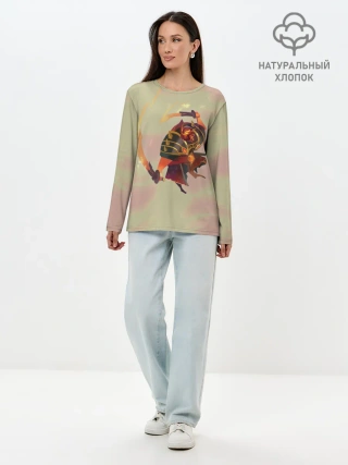 Лонгслив женский. Хлопок / Ember | Dota 2