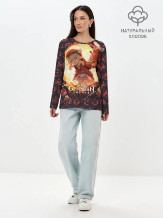 Лонгслив женский. Хлопок / Genshin Impact