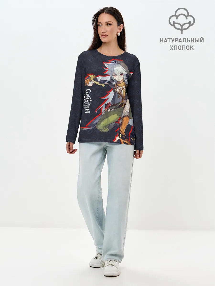 Лонгслив женский. Хлопок / Genshin Impact
