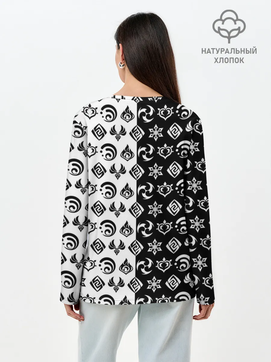 Лонгслив женский. Хлопок / Genshin Impact