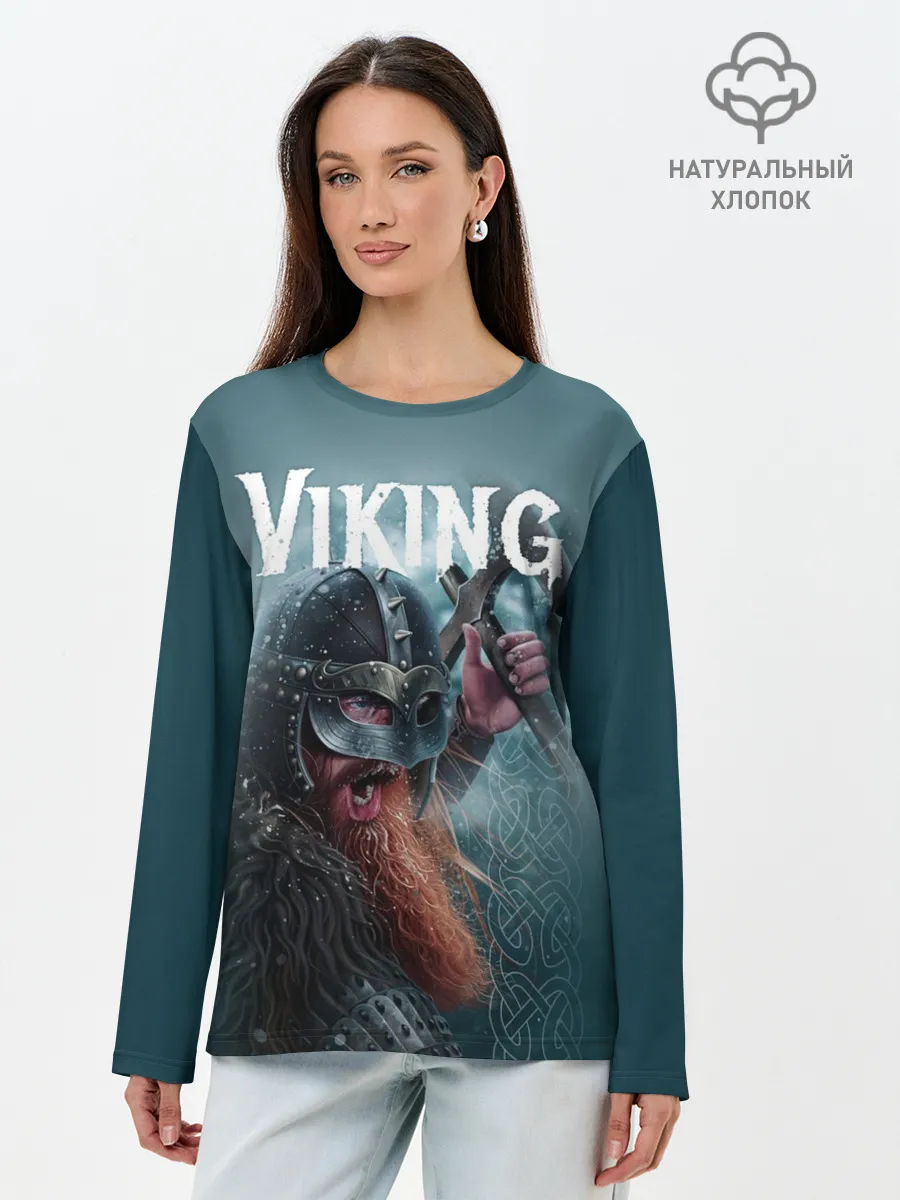 Лонгслив женский. Хлопок / Viking