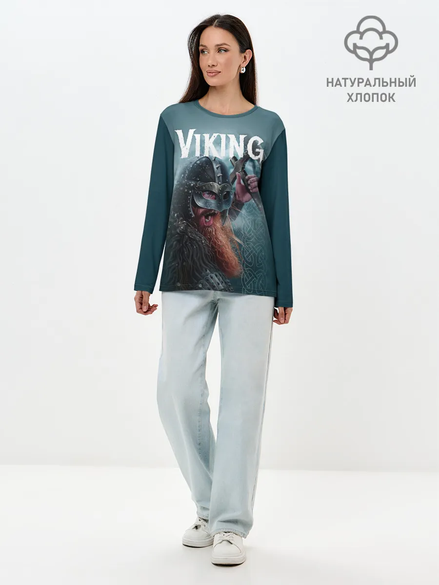 Лонгслив женский. Хлопок / Viking