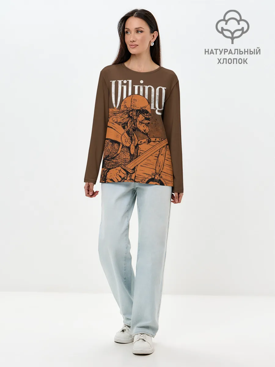 Лонгслив женский. Хлопок / Viking