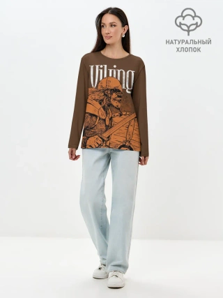 Лонгслив женский. Хлопок / Viking