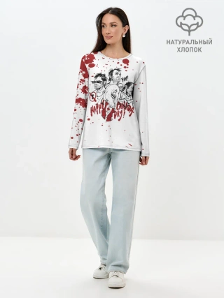 Лонгслив женский. Хлопок / HAPPY CANADA DAY