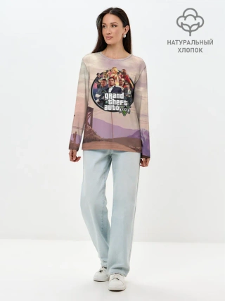 Лонгслив женский. Хлопок / Grand Theft Auto 5 персонажи