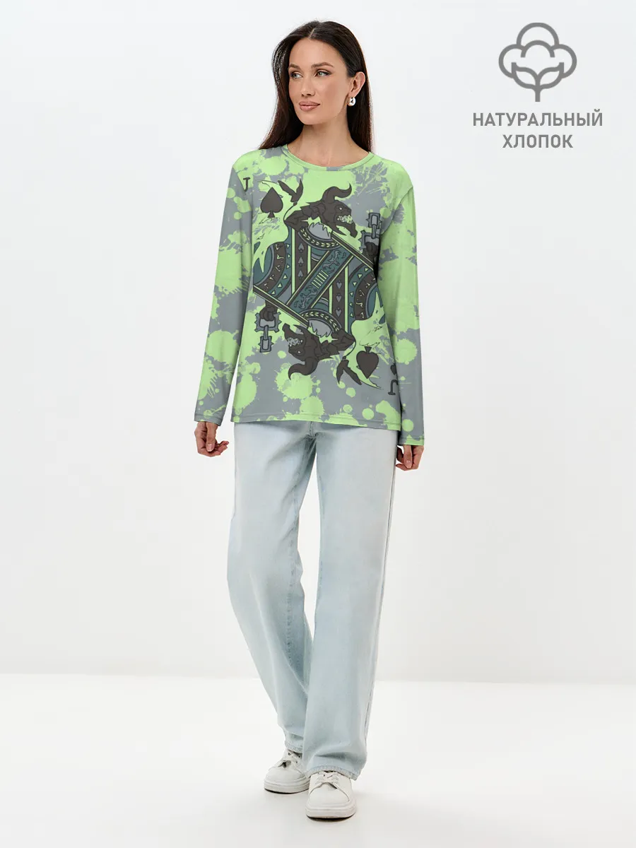 Лонгслив женский. Хлопок / Визаж | Dota 2
