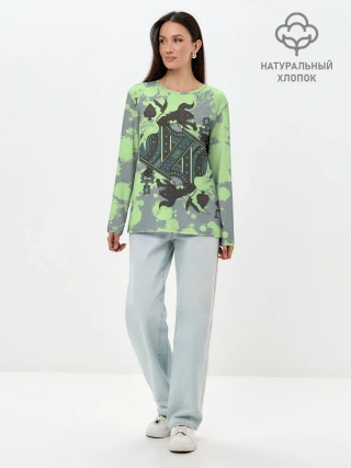 Лонгслив женский. Хлопок / Визаж | Dota 2