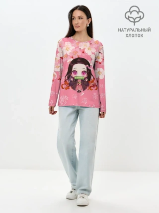 Лонгслив женский. Хлопок / НЕЗУКО