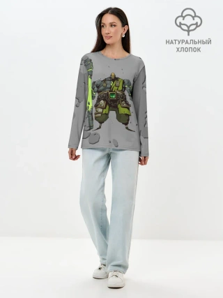 Лонгслив женский. Хлопок / Земеля | Dota 2