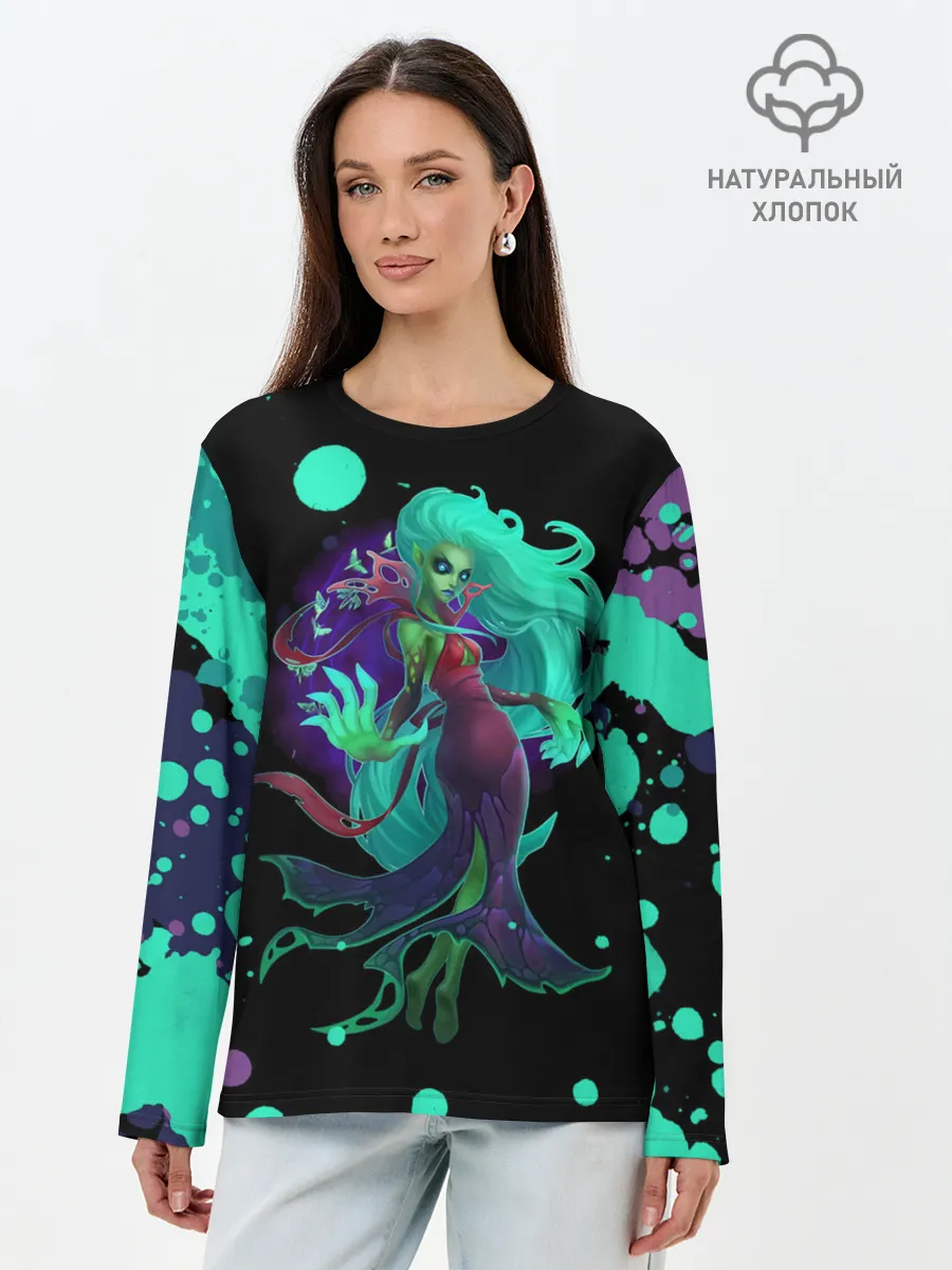 Лонгслив женский. Хлопок / Death prophet | Dota 2
