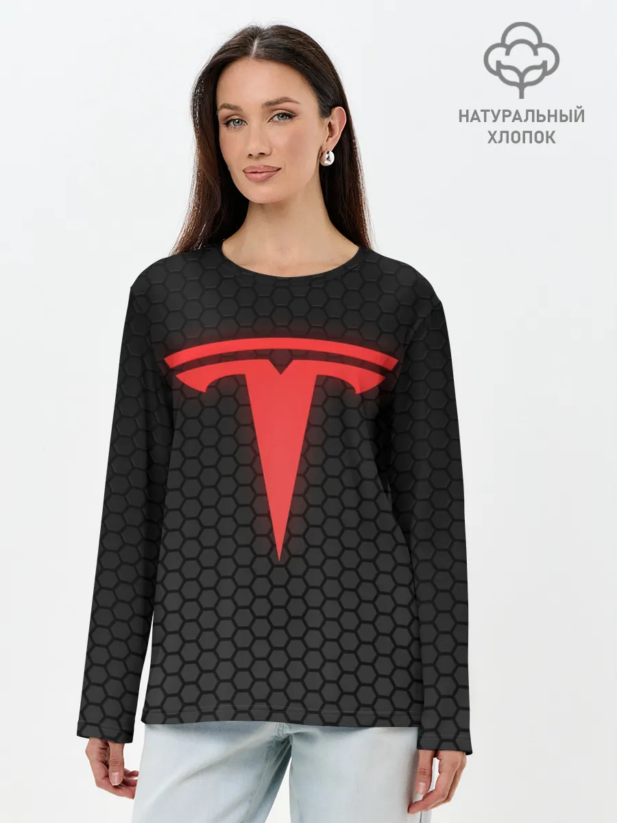 Лонгслив женский. Хлопок / NEON TESLA | НЕОН ТЕСЛА