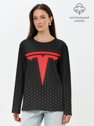 Лонгслив женский. Хлопок / NEON TESLA | НЕОН ТЕСЛА
