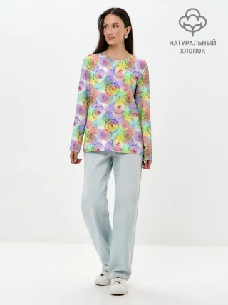 Лонгслив женский. Хлопок / Третий Глаз