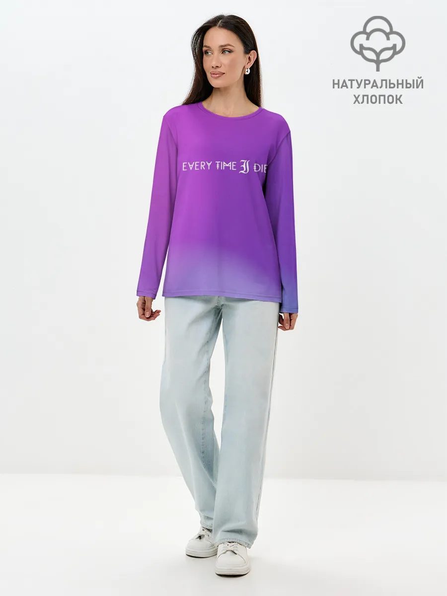 Лонгслив женский. Хлопок / Every time i die