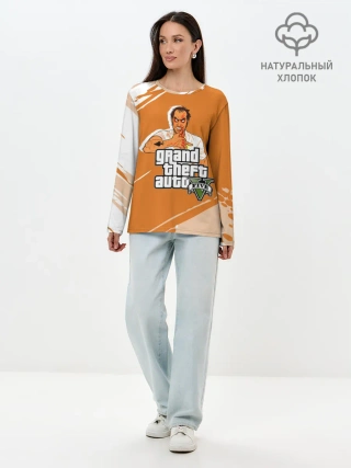 Лонгслив женский. Хлопок / Тревор Grand Theft Auto 5