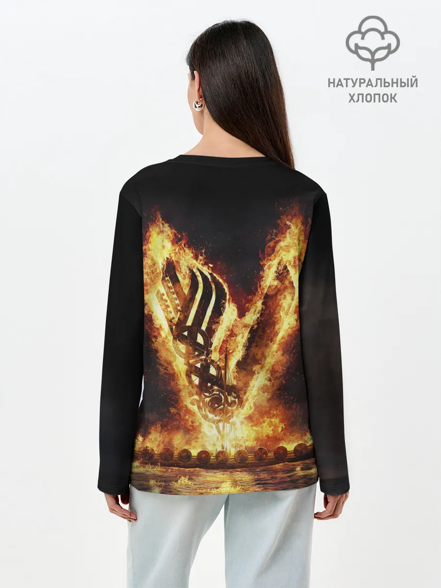 Лонгслив женский. Хлопок / ВИКИНГИ | VIKINGS | V