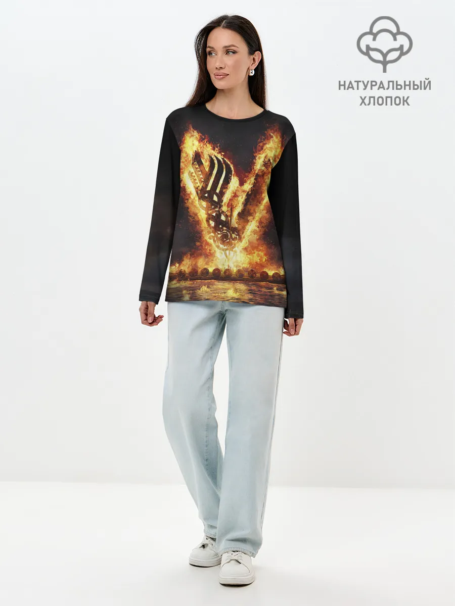 Лонгслив женский. Хлопок / ВИКИНГИ | VIKINGS | V