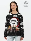 Лонгслив женский. Хлопок / КЛИНОК, РАССЕКАЮЩИЙ ДЕМОНОВ