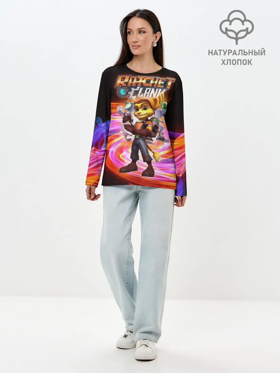 Лонгслив женский. Хлопок / Галактические рейнджеры