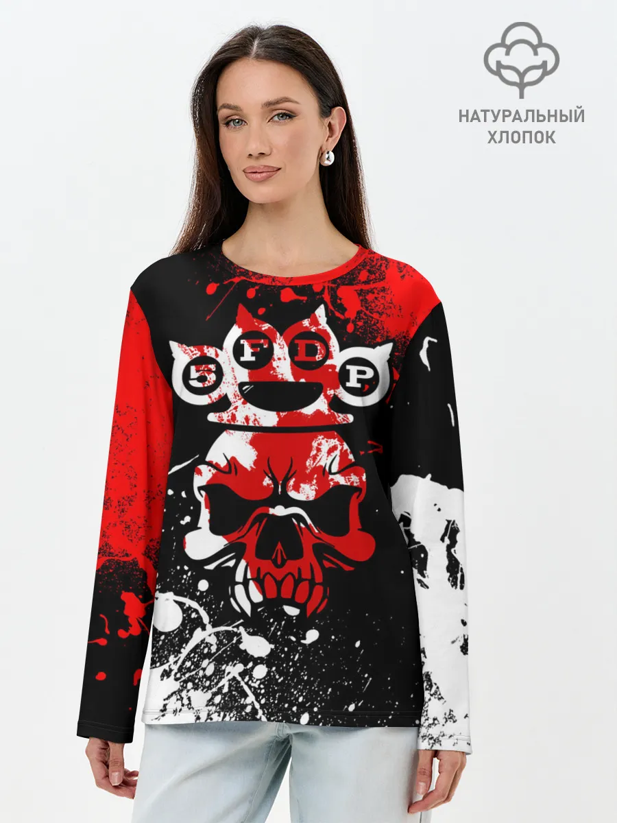 Лонгслив женский. Хлопок / Five Finger Death Punch [8]