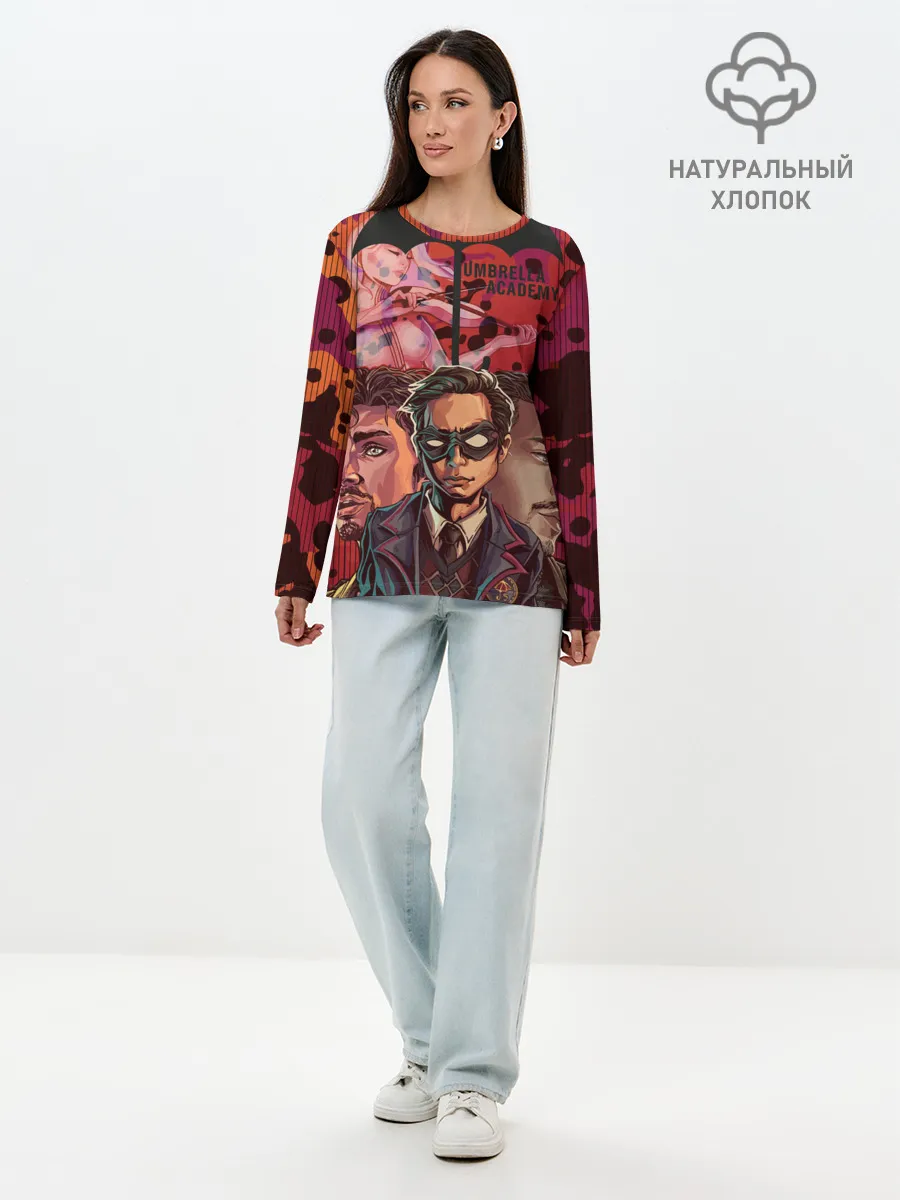 Лонгслив женский. Хлопок / Академия Амбрелла