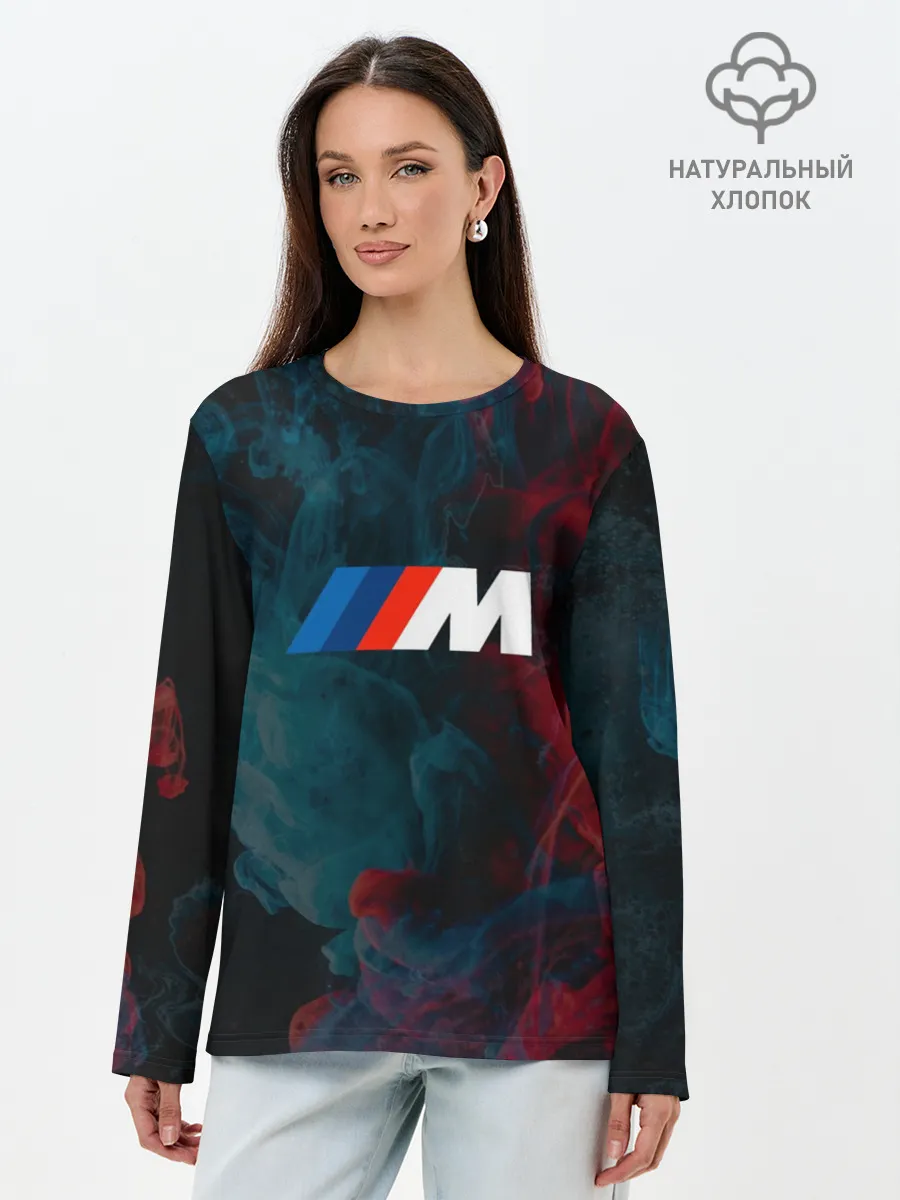 Лонгслив женский. Хлопок / BMW M Power | БМВ М