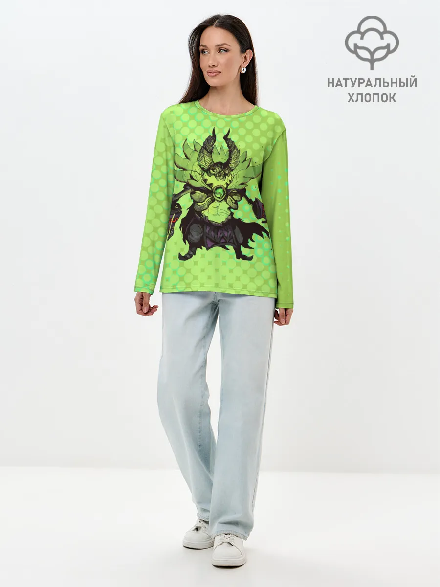 Лонгслив женский. Хлопок / Пугна | Dota 2