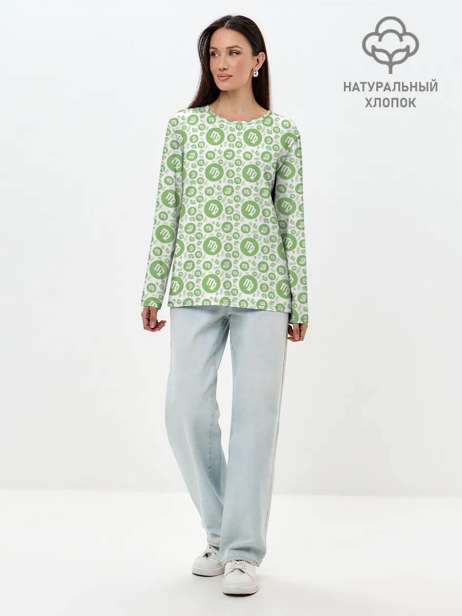 Лонгслив женский. Хлопок / Дева