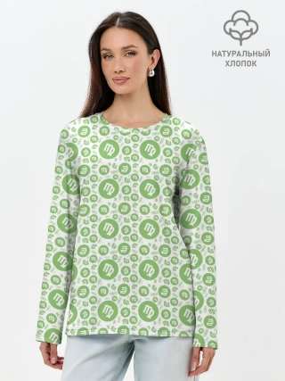 Лонгслив женский. Хлопок / Дева