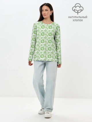 Лонгслив женский. Хлопок / Дева