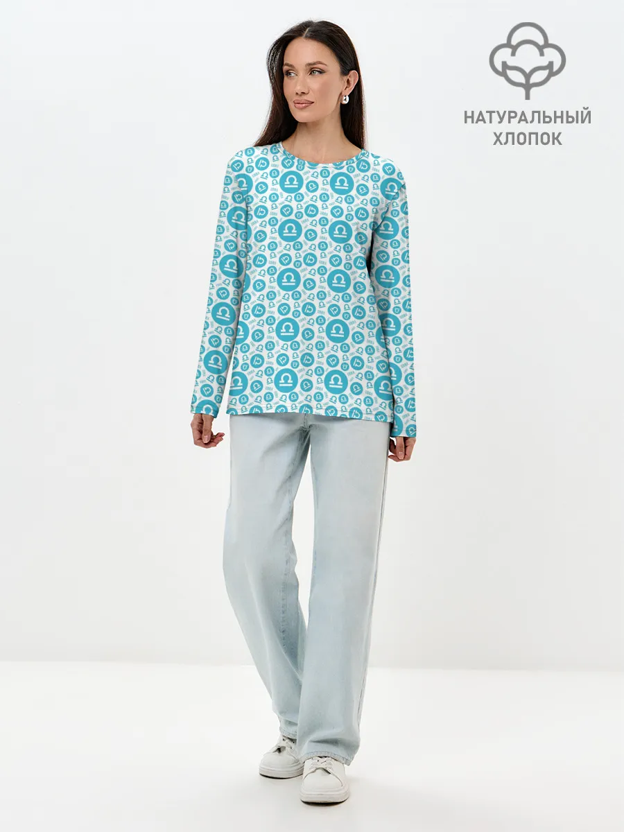 Лонгслив женский. Хлопок / Весы