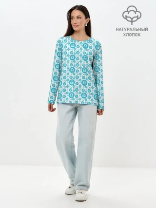 Лонгслив женский. Хлопок / Весы