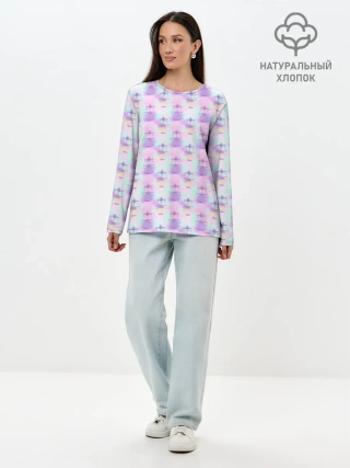 Лонгслив женский. Хлопок / Весы