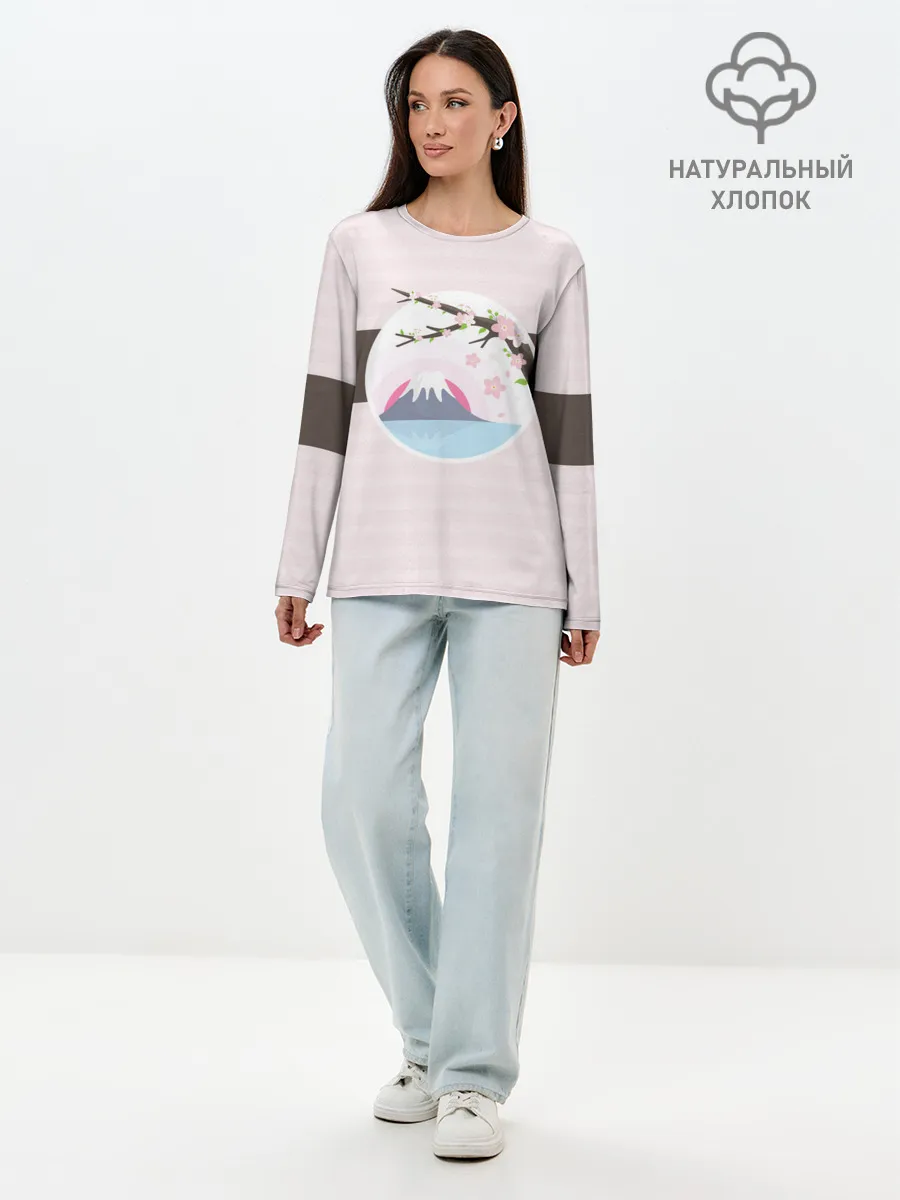 Лонгслив женский. Хлопок / Сакура | Sakura