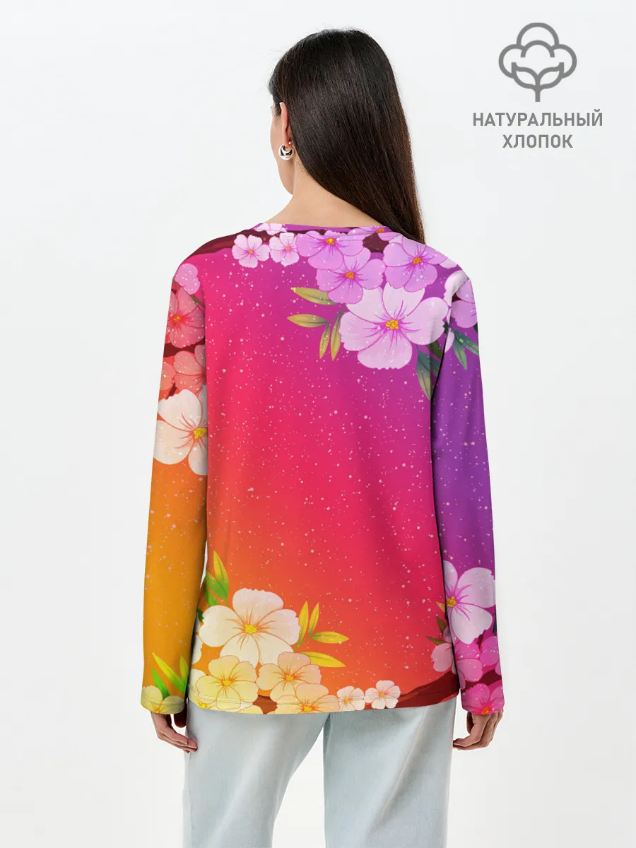 Лонгслив женский. Хлопок / САКУРА | SAKURA