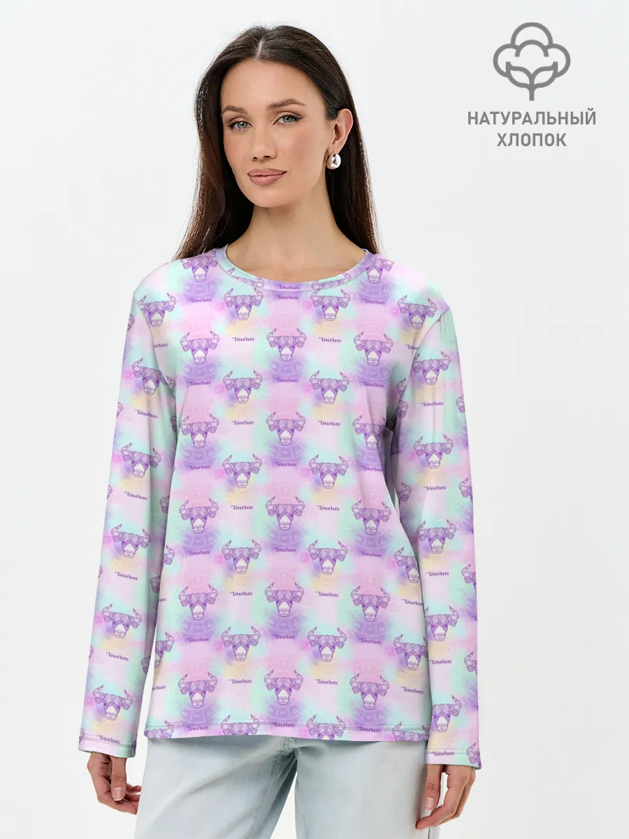 Лонгслив женский. Хлопок / Телец