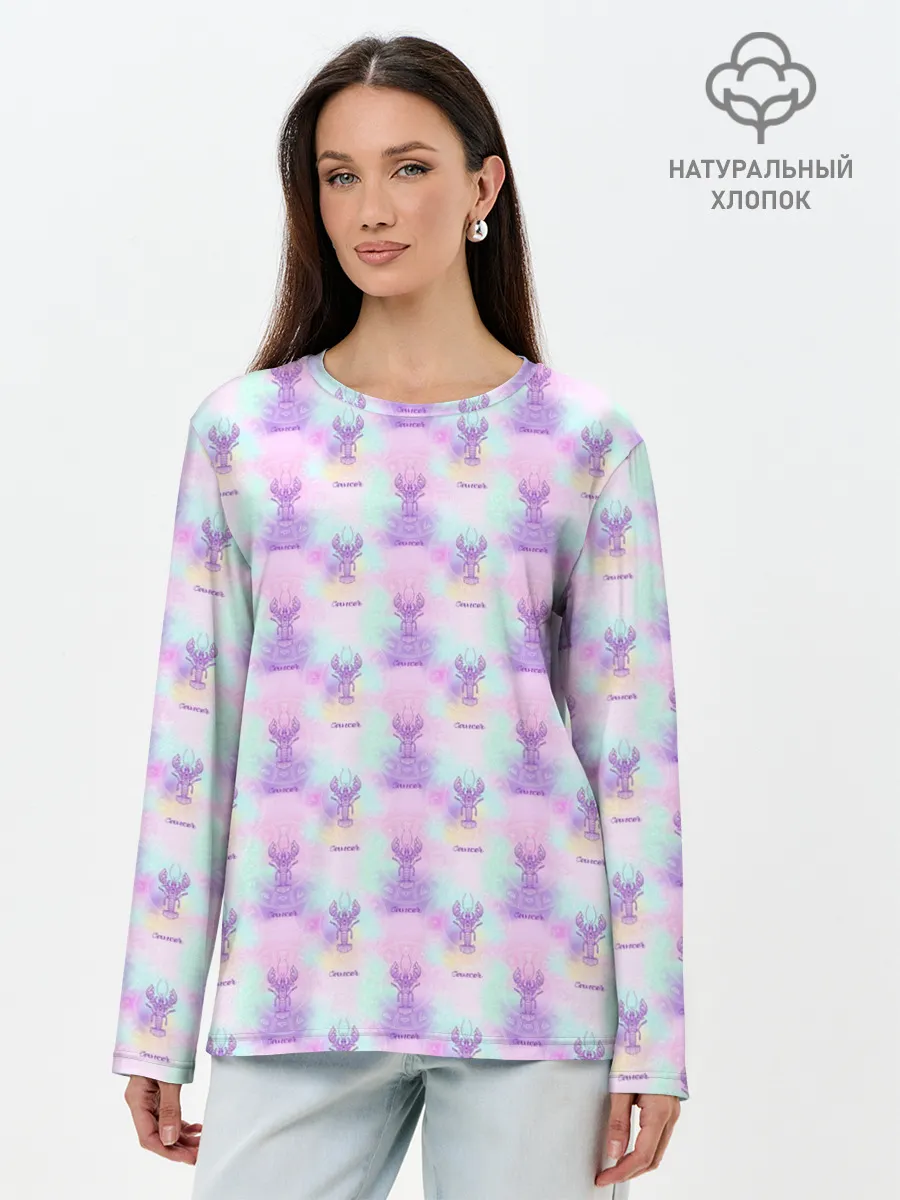 Лонгслив женский. Хлопок / Рак