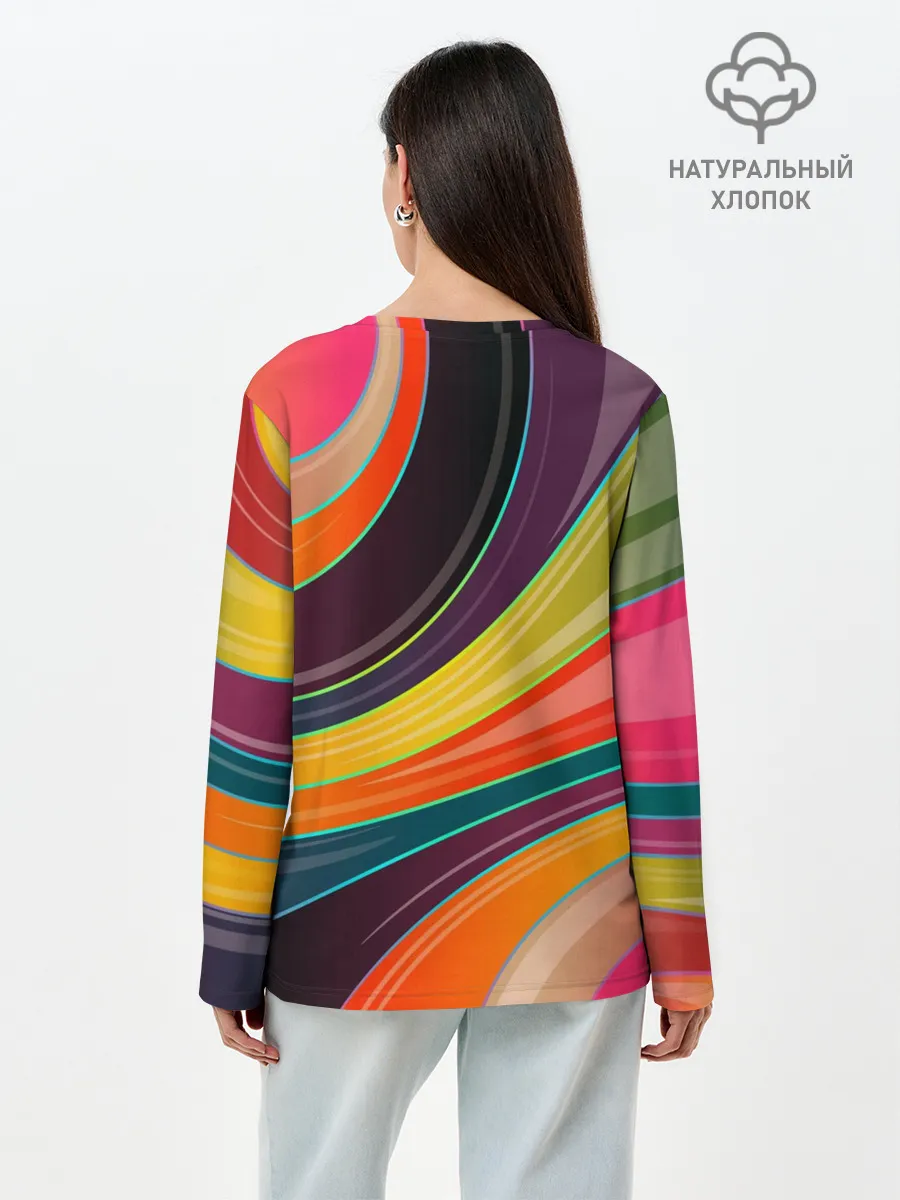 Лонгслив женский. Хлопок / Палитра