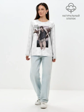 Лонгслив женский. Хлопок / Тревор Филипс ГТА5