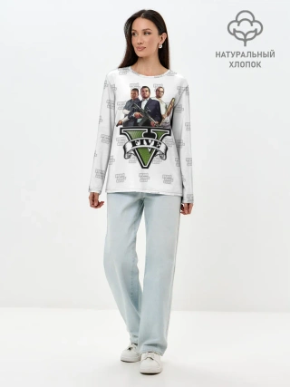 Лонгслив женский. Хлопок / Grand Theft Auto FIVE