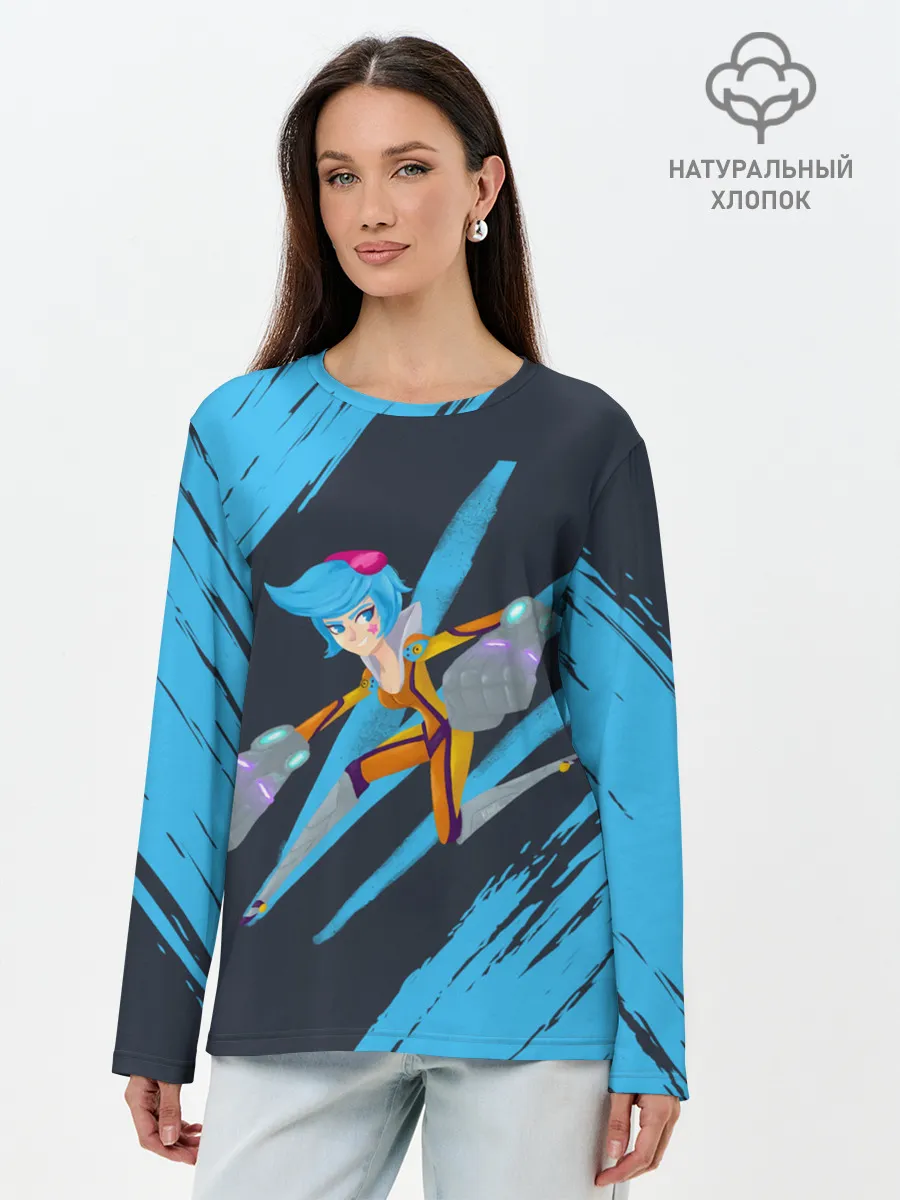 Лонгслив женский. Хлопок / Art | LOL