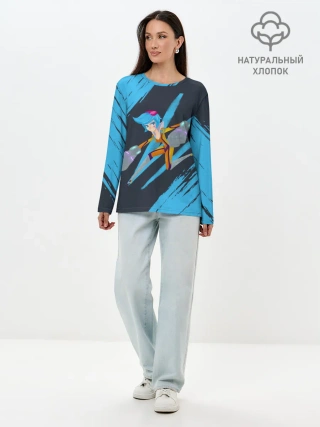 Лонгслив женский. Хлопок / Art | LOL