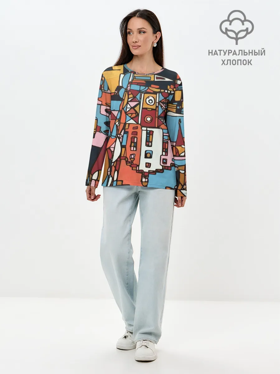 Лонгслив женский. Хлопок / Франкфурт