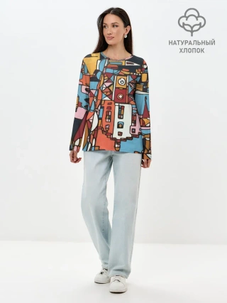 Лонгслив женский. Хлопок / Франкфурт