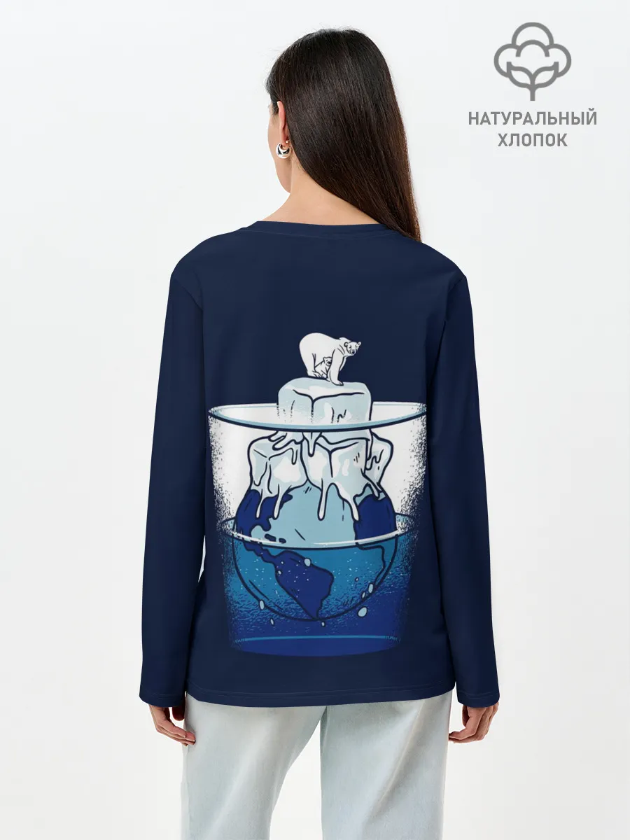 Лонгслив женский. Хлопок / Polar Ice Bear